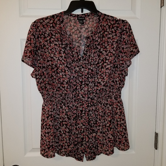 torrid Tops - Torrid sheer button down shirt